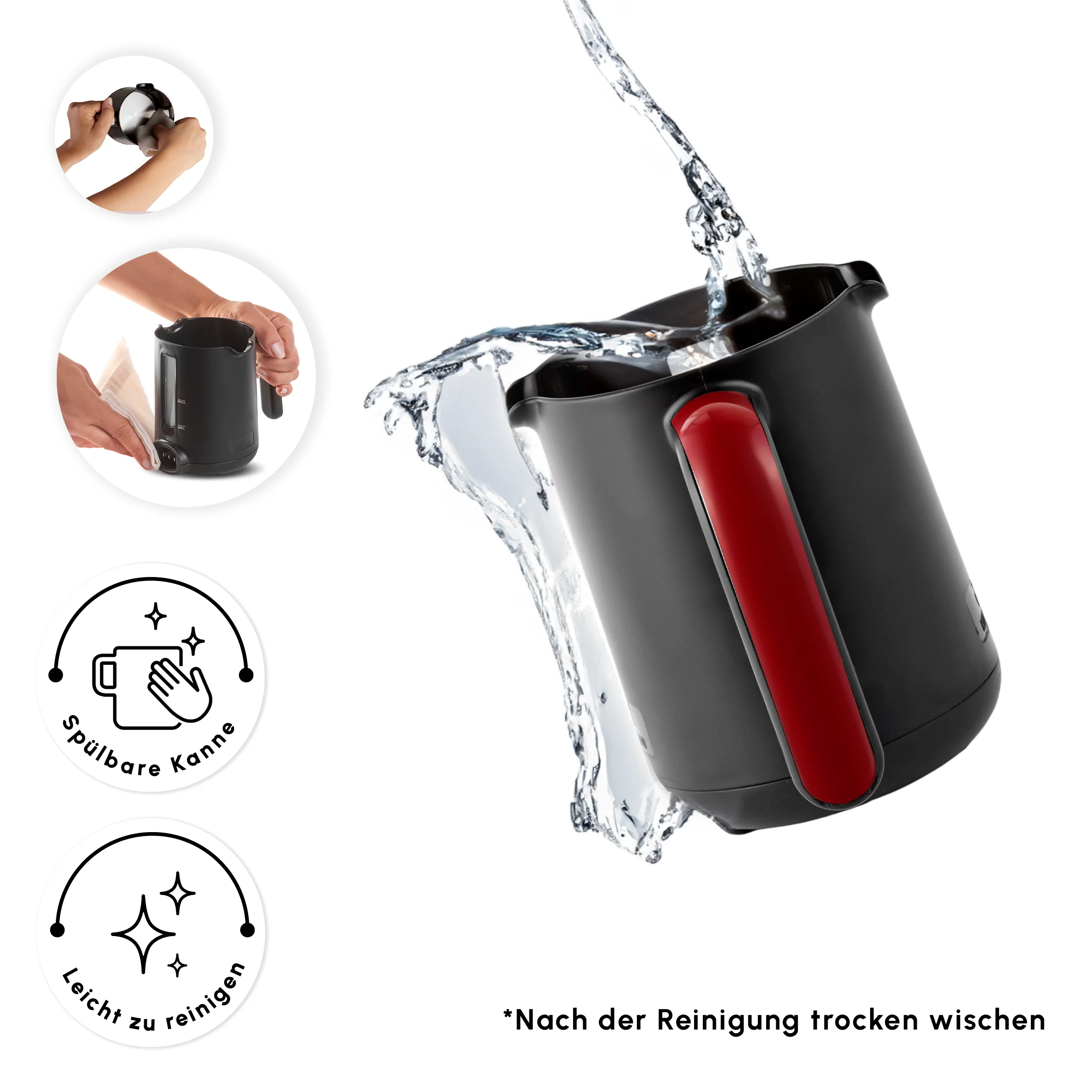 Karaca Hatır Koz Milky Türkische Kaffeemaschine Red – Bild 8