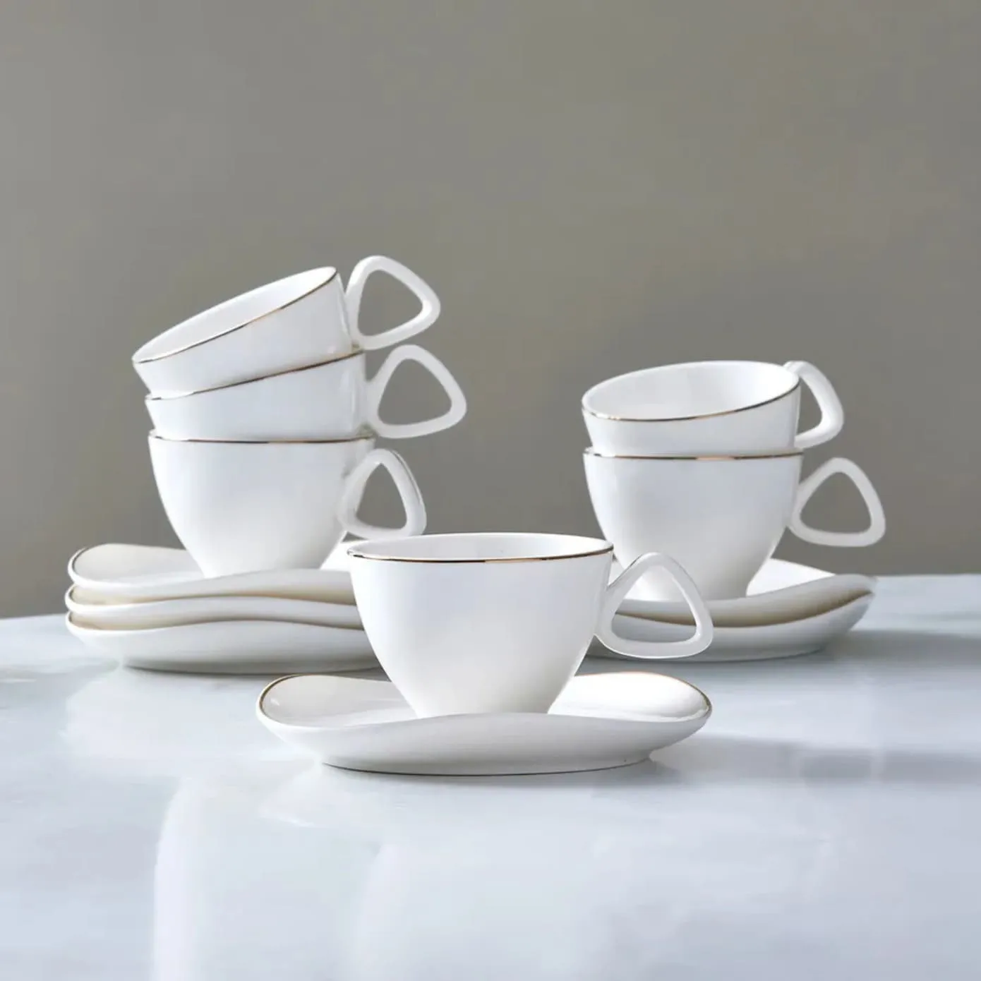 Karaca Middle Kaffeetassen-Set 90 ml für 6 Personen – Bild 3