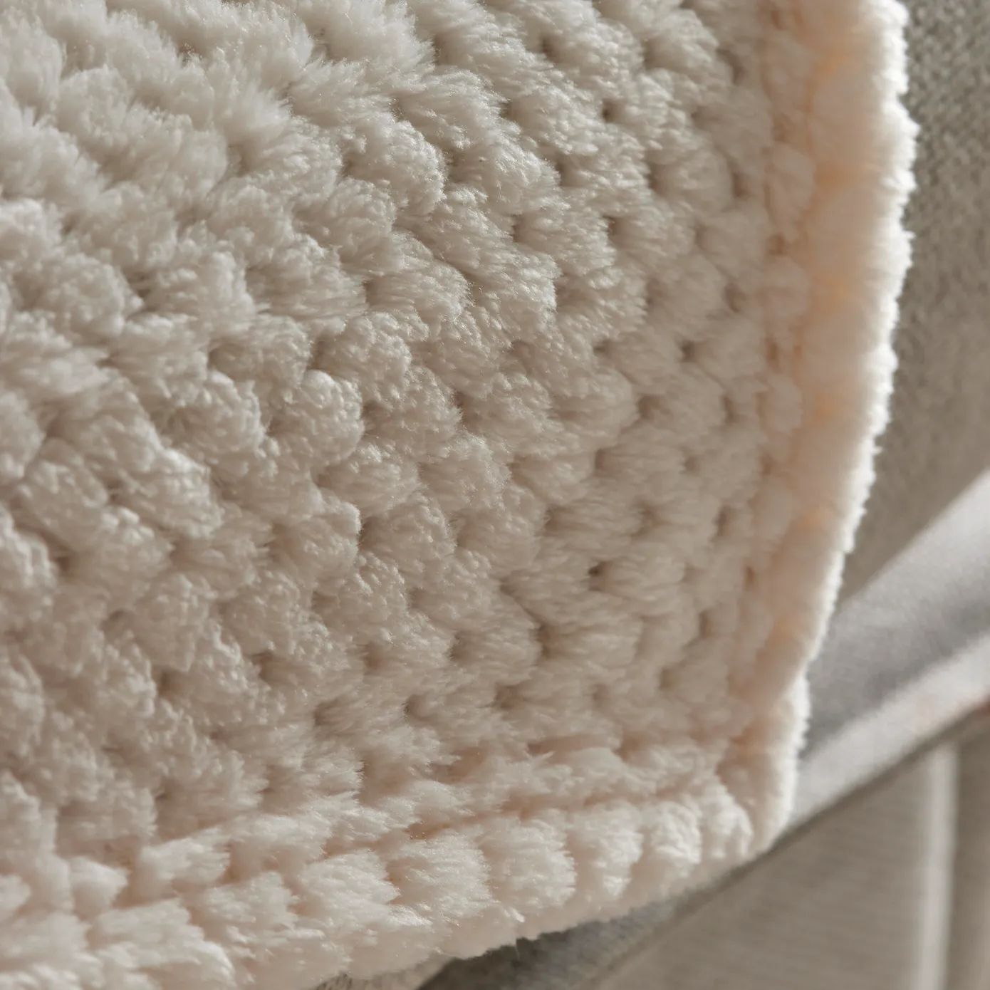 Karaca Pearl Baby Fleece Wellsoft Einzel Decke, Weiß – Bild 4