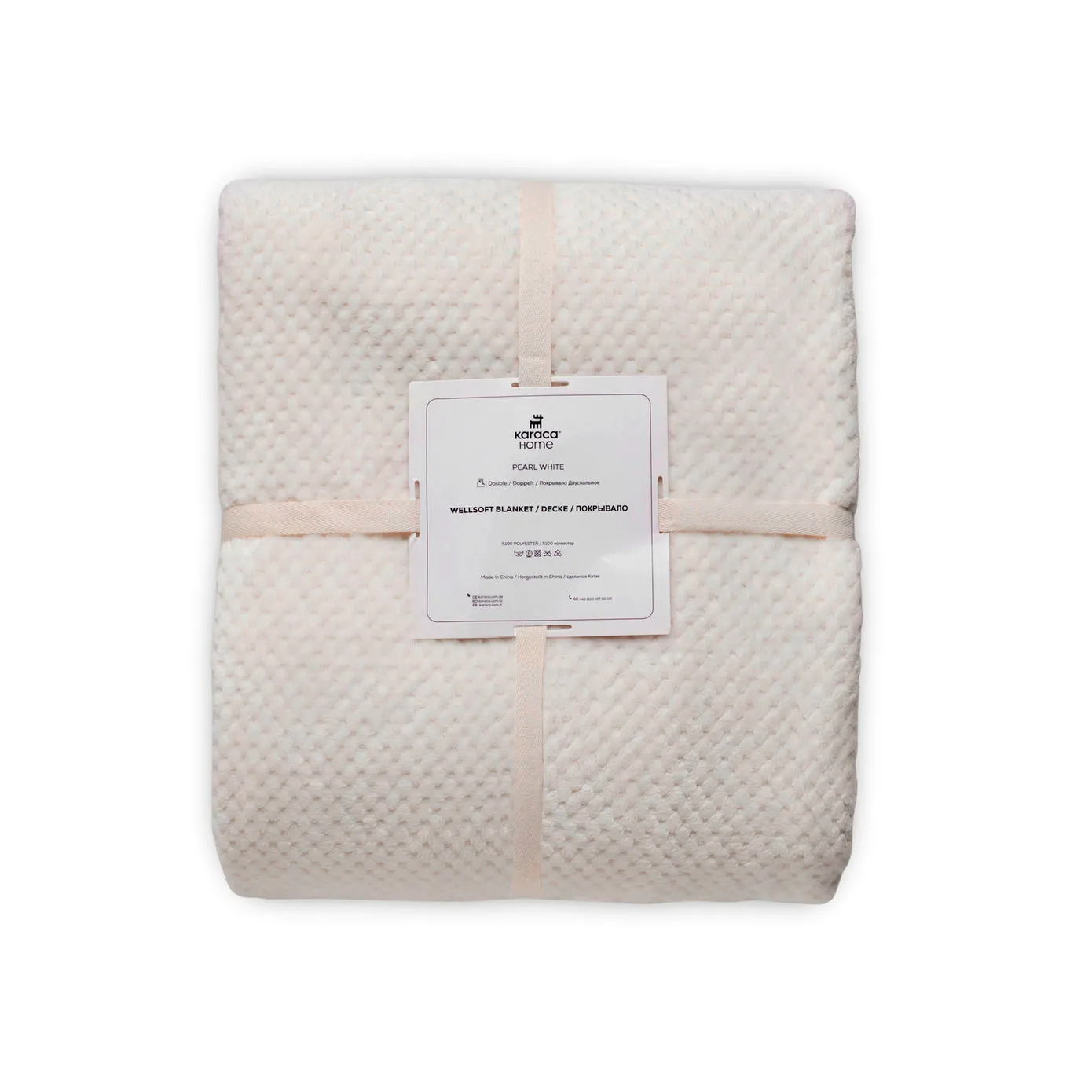 Karaca Pearl Baby Fleece Wellsoft Einzel Decke, Weiß – Bild 5