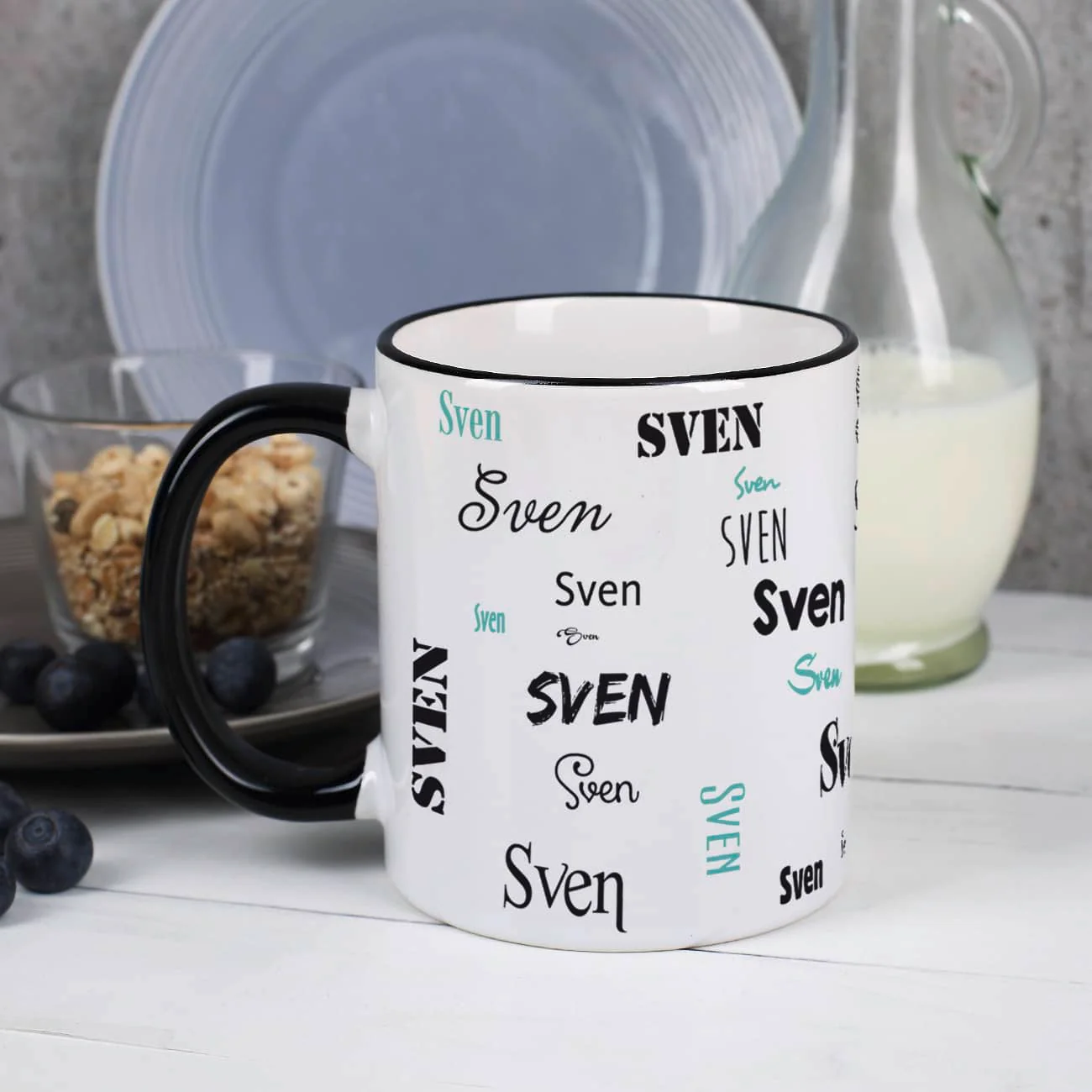 Tasse mit Ihrem Namen in verschiedenen Schriftarten und Farben – Bild 2