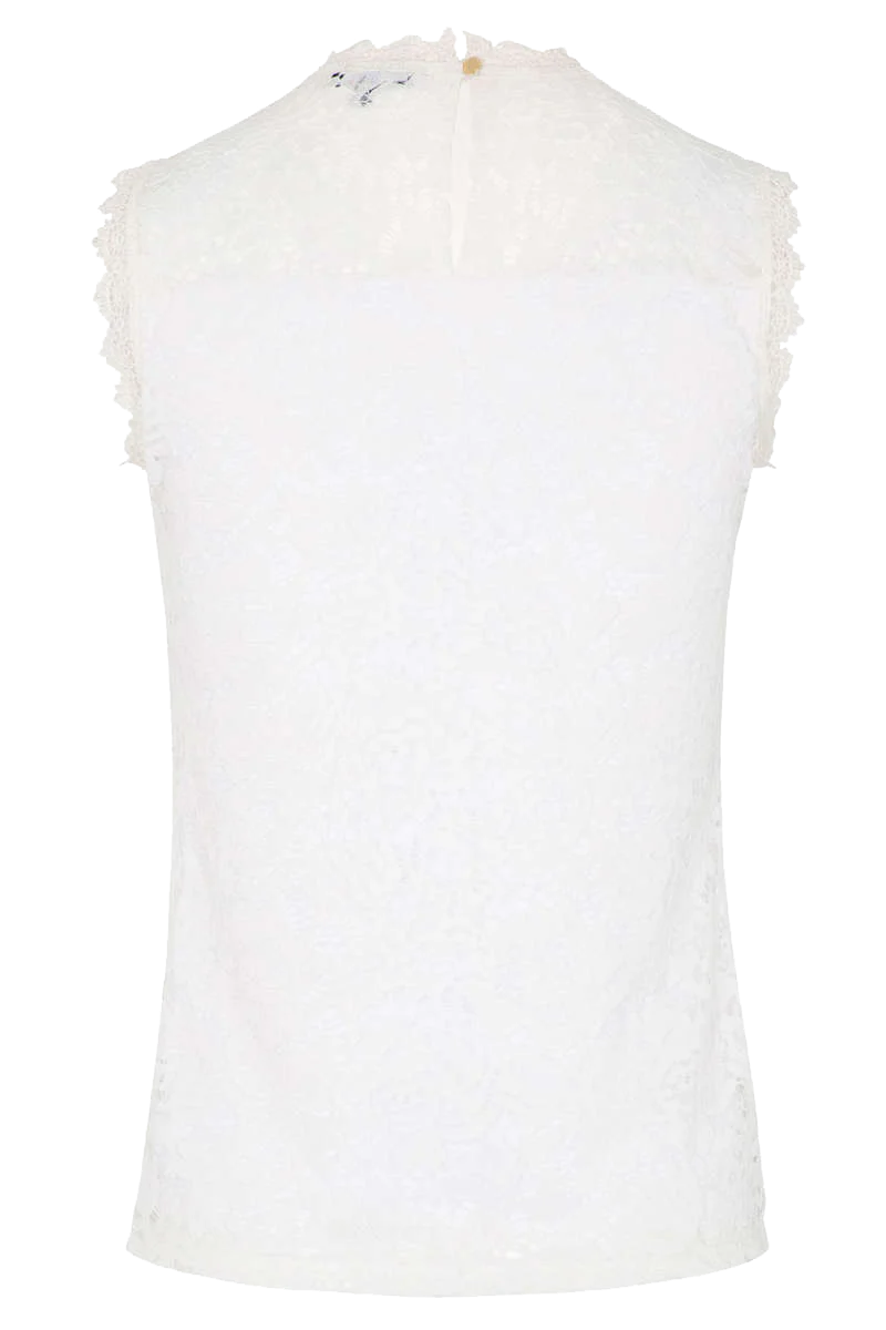 Damen Spitzen-Trachtenshirt ärmellos – Bild 4