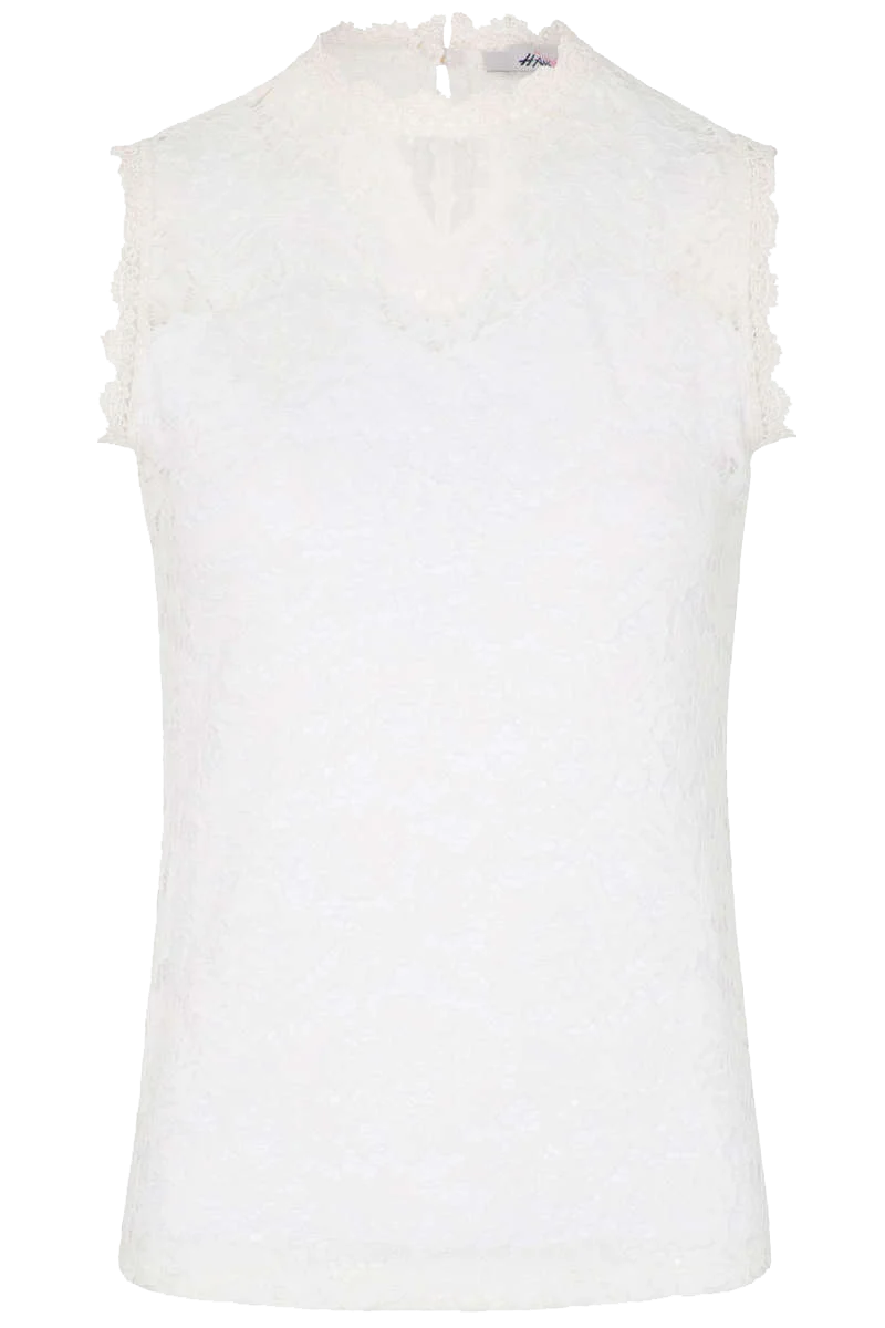 Damen Spitzen-Trachtenshirt ärmellos – Bild 2